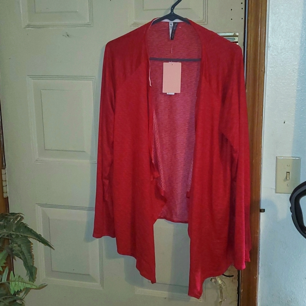 Jaclyn Inmates Red sweater cardigan